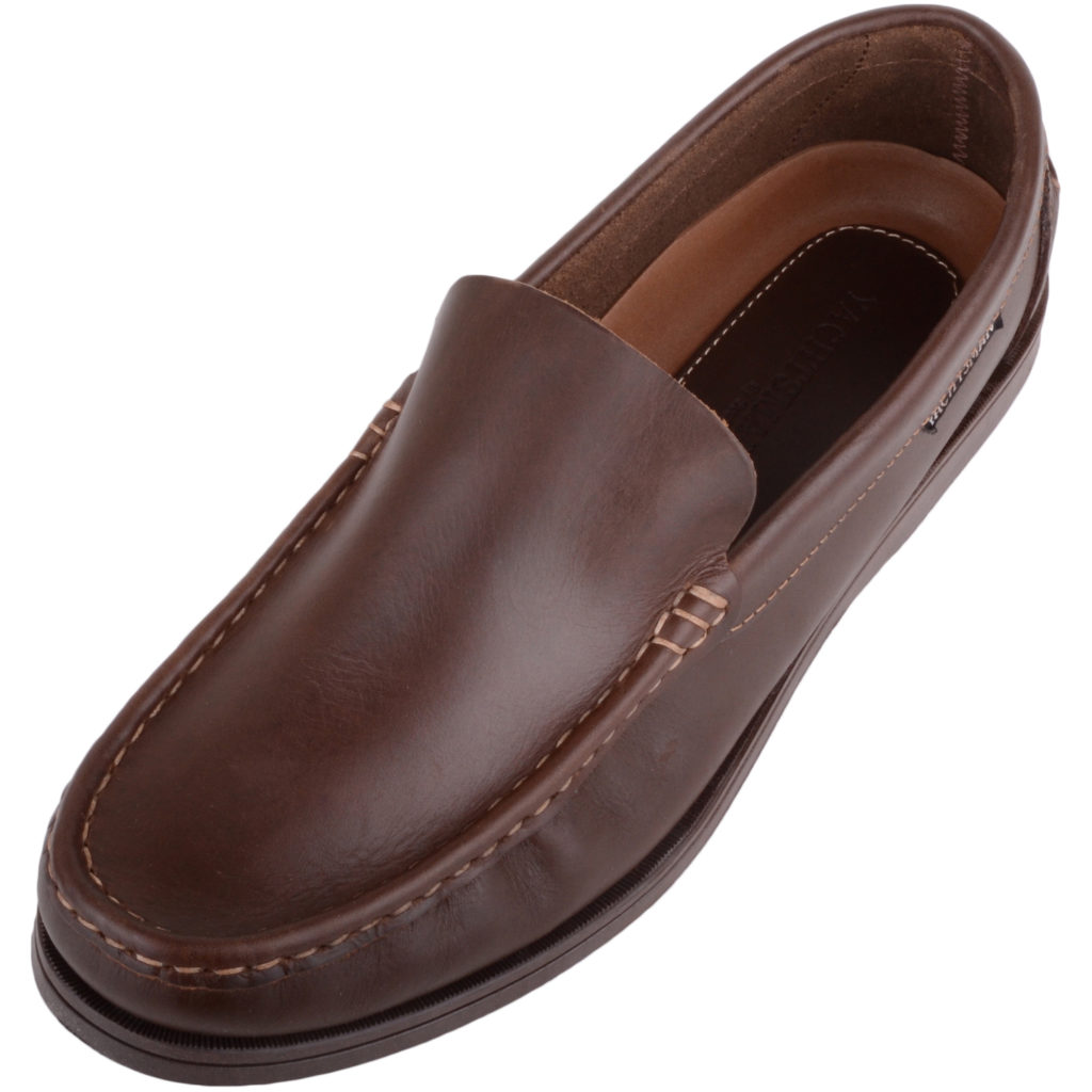 Mens Genuine Leather Summer Slip On Boat Deck Shoes Absolute Footwear 8856