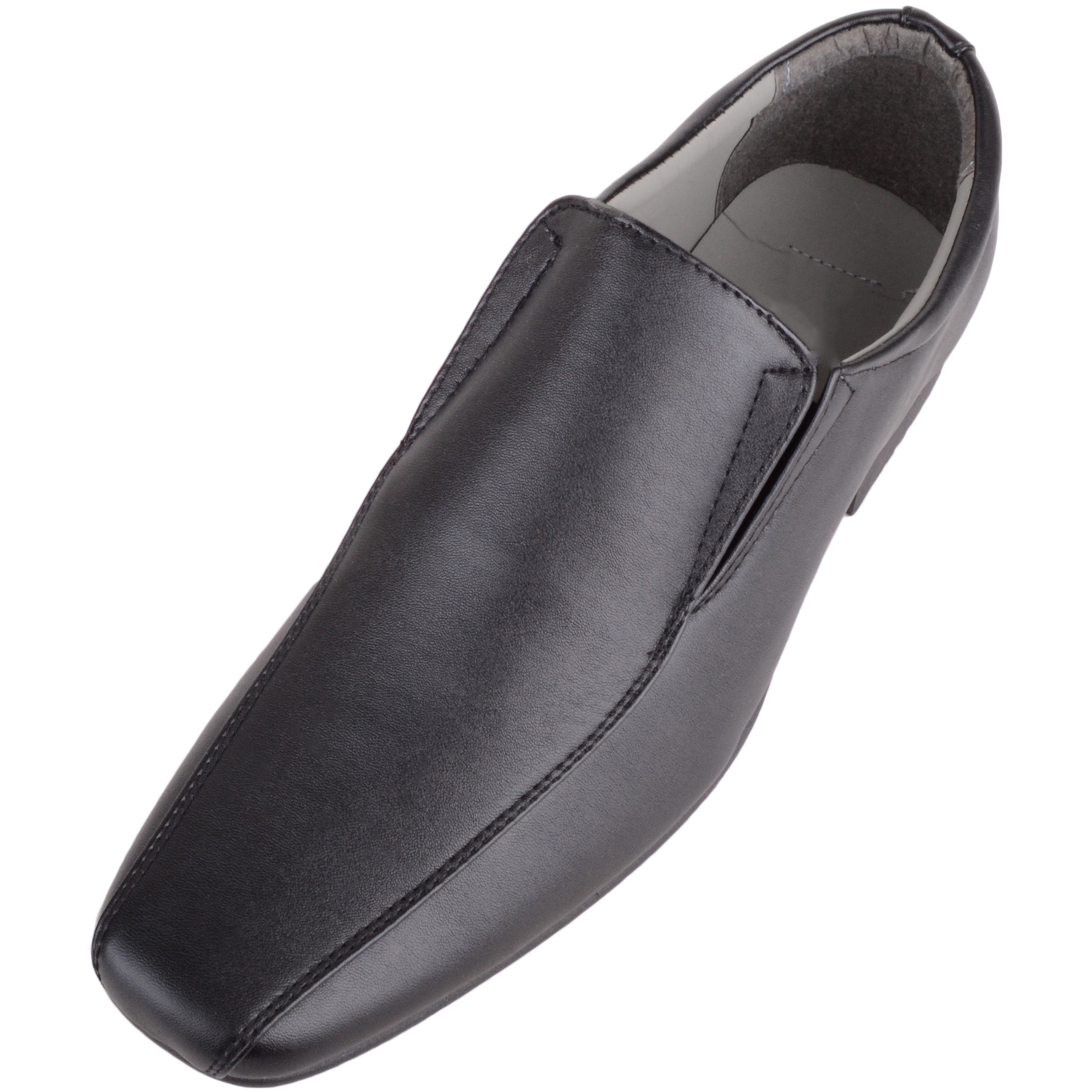 smart black slip on shoes