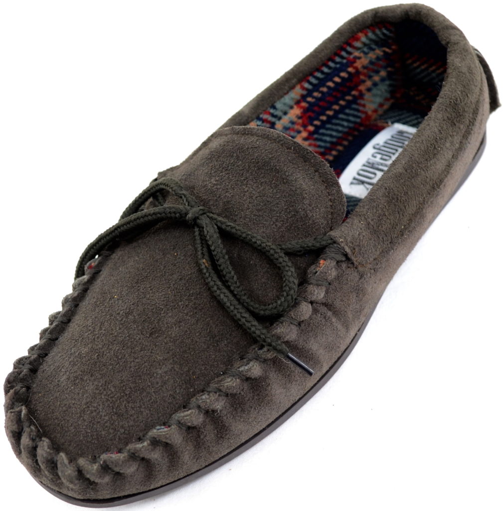 Mens Traditional Genuine Suede Leather Moccasin Absolute Footwear 5221