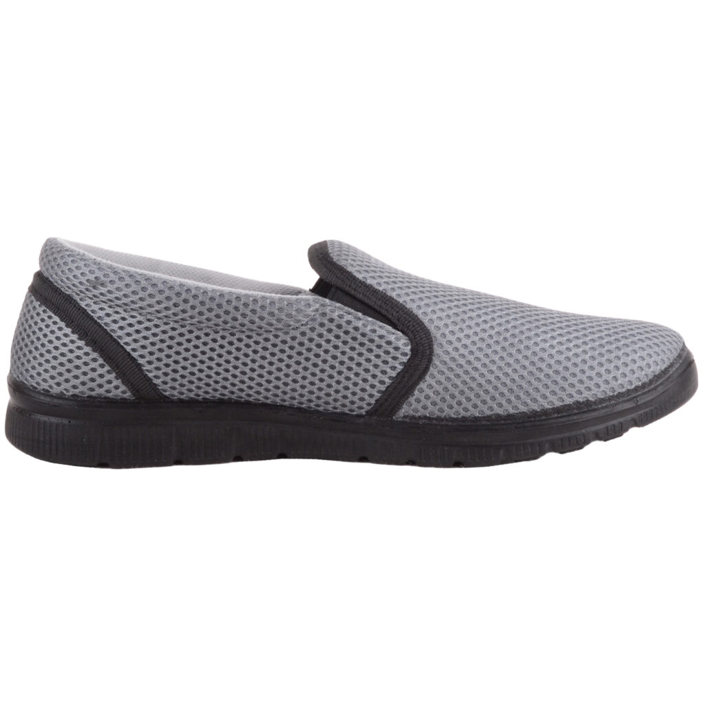 Mens Gents Slip On Twin Gusset Breathable Mesh Sport Pumps Trainers ...